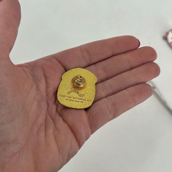 Squishmallows Enamel Pin Malcolm the Mushroom& Wooden Ulga Moo - Picture 9 of 10